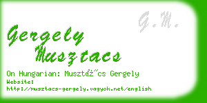 gergely musztacs business card